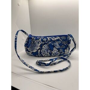 Vera Bradley Twirly Birds Navy Mini Crossbody‎ Quilted Cotton Purse Retired